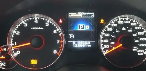 2013 subaru outback check engine light brake light flashing