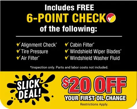 brake check oil change prices