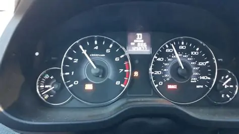brake light and check engine light on