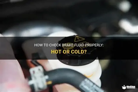 check brake fluid hot or cold