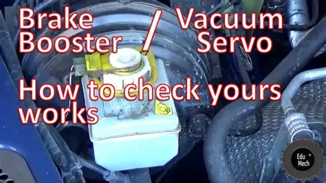 how to check vacuum brake booster
